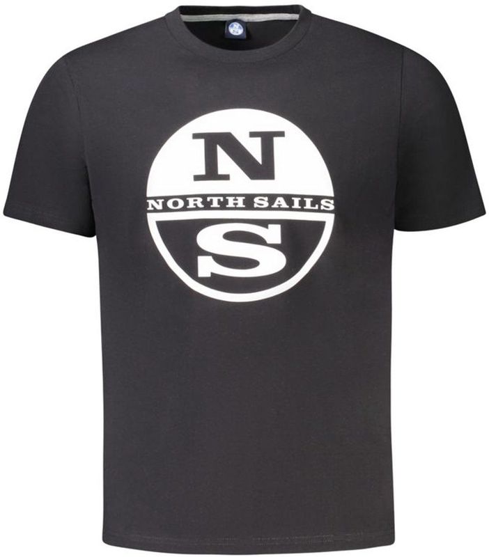 North Sails - Zwart - T-shirt - Heren - Katoen