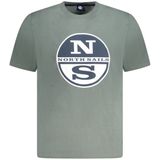 North Sails - Groen - T-shirt - Heren - Katoen