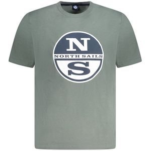 North Sails - Groen - T-shirt - Heren - Katoen