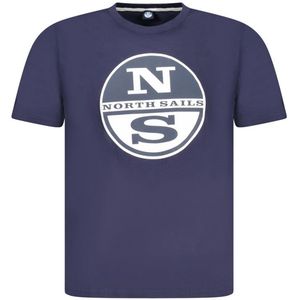 North Sails - Nautische Stijl T-shirt - Blauw - Katoen