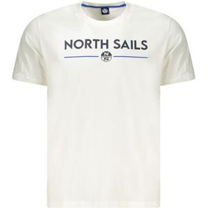 North Sails - T-shirt - Wit - Heren - Katoen
