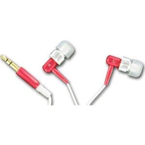 Nilox Dynamic In-Ear hoofdtelefoon, draadloos, rood met koptelefoon en microfoons (bekabeld, opnemen 16-20.000 Hz, 108 dB, 30 Ohm, rood)