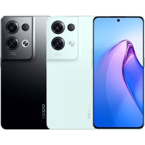 TIM Oppo Reno8 Pro (256 GB, Geglazuurd zwart, 6.70", Dubbele SIM, 50.33 Mpx, 5G), Smartphone, Zwart