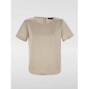 Max Mara - Satijnglanz Hamburg T-Shirt - Wit - Dames