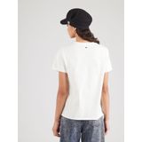 Max Mara - T-shirt - Ivoor - Katoenen Jersey - Ronde Hals - Korte Mouwen - Maxi-Print