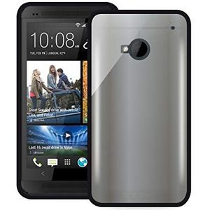 Puro Back Case - Clear - HTC One - zwart