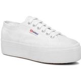 Sneakers aus Stoff Superga 2790 Cotw Linea Up And Down S9111LW Weiß