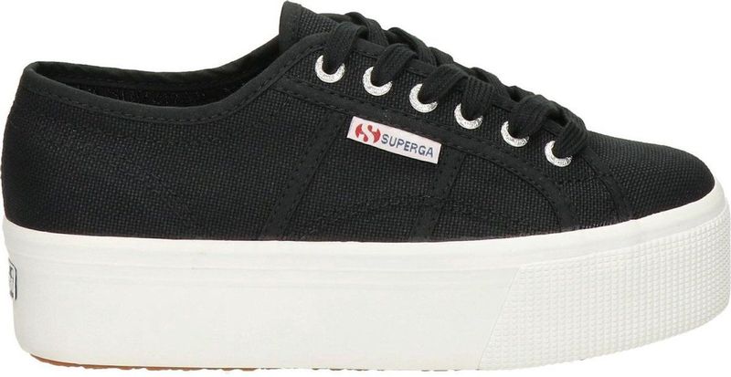 Superga 2790 Cotw Line Up And Down Lage sneakers - Dames - Zwart - Maat 38