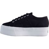 Vans - Old Skool Platform - Lage Sneakers - Zwart/Wit - Canvas