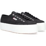 Vans - Old Skool Platform - Lage Sneakers - Zwart/Wit - Canvas