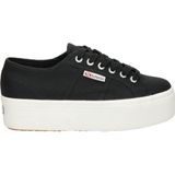 Vans - Old Skool Platform - Lage Sneakers - Zwart/Wit - Canvas