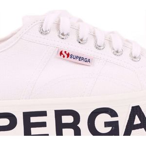 Superga, Schoenen, Dames, Wit, 36 EU, Katoen, Witte Superga 2790 Platform Sneakers