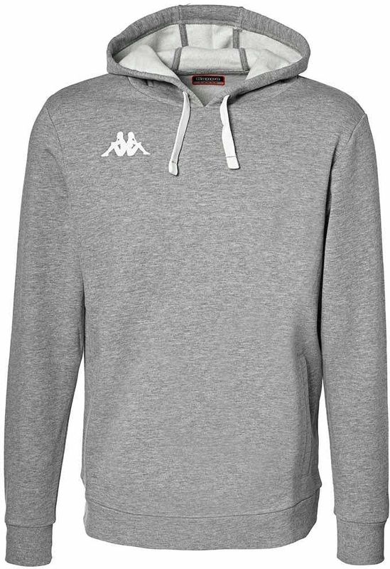 Kappa - Bali - Sweater - Zwart - Fleece - Capuchon - Twee Zijzakken