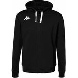 Kappa - Banto - Sweatshirt - Met Rits - Geborsteld Fleece - Zwart