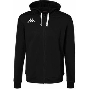 Kappa - Banto - Sweatshirt - Met Rits - Geborsteld Fleece - Zwart