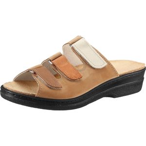 Sportief - Beige - Suèdeleer - Klittenbandsluiting - Breed