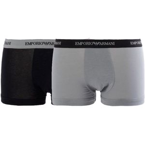 Emporio Armani - Trunk - Boxershorts - Grijs/Donkerblauw - 2-pack