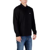 Armani Exchange - Long Sleeve Polo - Zwart - Met Knopen - Ronde Hals