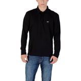 Armani Exchange - Long Sleeve Polo - Zwart - Met Knopen - Ronde Hals