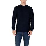 Armani Exchange - Xm 001560 - Wollen Trui - Blauw - Gestructureerde Crew Neck
