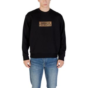 AIX Armani Exchange - XM001892AF10818MC004 - Sweatshirt - Zwart - Relaxed Fit - Katoen - Lange Mouwen
