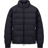 Armani Exchange - Tone On Tone Allover Logo Puffer Jacket - Zwart - Heren - Geïsoleerd