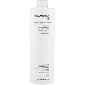 Medavita - Geconcentreerde lotion voor heren – anti-ticadute shampoo voor mannen Ph 5,5, helder, 1000 ml