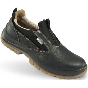 Sixton - Lugano - Instap Werkschoenen - Zwart/Beige - S3 - Kevlar Zool