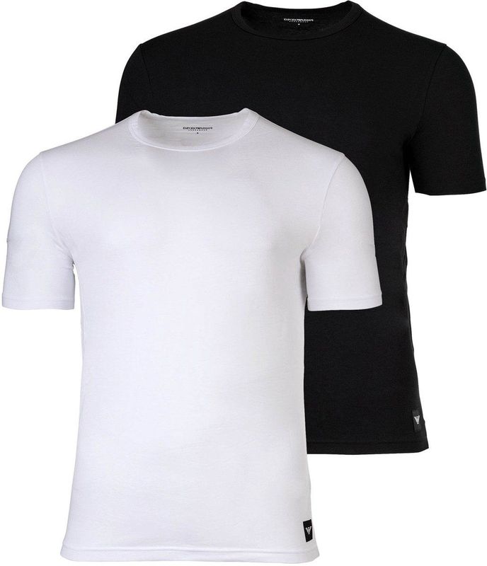 Emporio Armani - Essential Logolabel - T-shirt - 2 Eenheden - Korte Mouwen