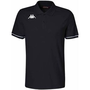 Kappa Barli Korte Mouw Poloshirt Zwart M Man