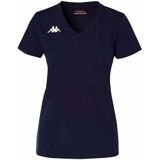 T-shirt - Korte Mouwen - Zwart - Katoen/Elastaan