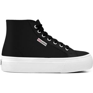Superga Women 2705 Hi Top Nappa Black