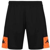 Kappa - Daggo - Shorts - Zwart - Ademend Materiaal - Slim Fit