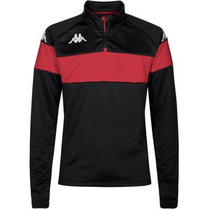 Sweater - Halve Ritssluiting - Zwart - 100% Polyester - Slim Fit