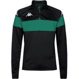 Sweater - Halve Rits - Zwart - 100% Polyester - Slim Fit