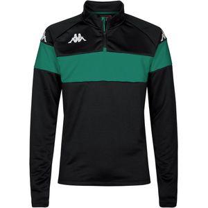 Sweater - Halve Rits - Zwart - 100% Polyester - Slim Fit