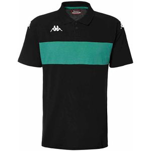 Kappa - Dianetti - Poloshirt - Katoen - Korte Mouwen - Zwart