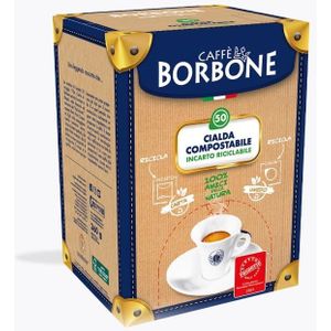 Caffè Borbone - Nera - Koffiepads - 50 Stuks - Composteerbaar - 100% Biologisch Afbreekbaar
