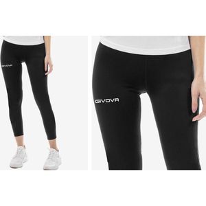 Givova Slim Hardloopbroek voor heren, zwart.