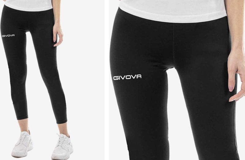 Thermobroek lang/Sportlegging, Givova Slim P005, Zwart