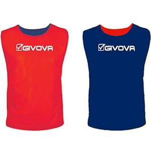 Givova Dubbele sporthelm voor heren, meerkleurig (rood/blauw), XL