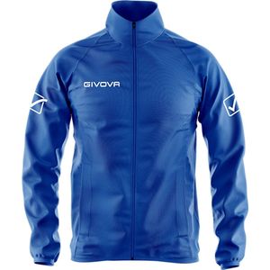 Givova Unisex Rain Basico gewatteerde jas, lichtblauw, S