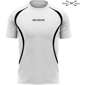 Running T-shirt Unisex Givova Running White-Black, S