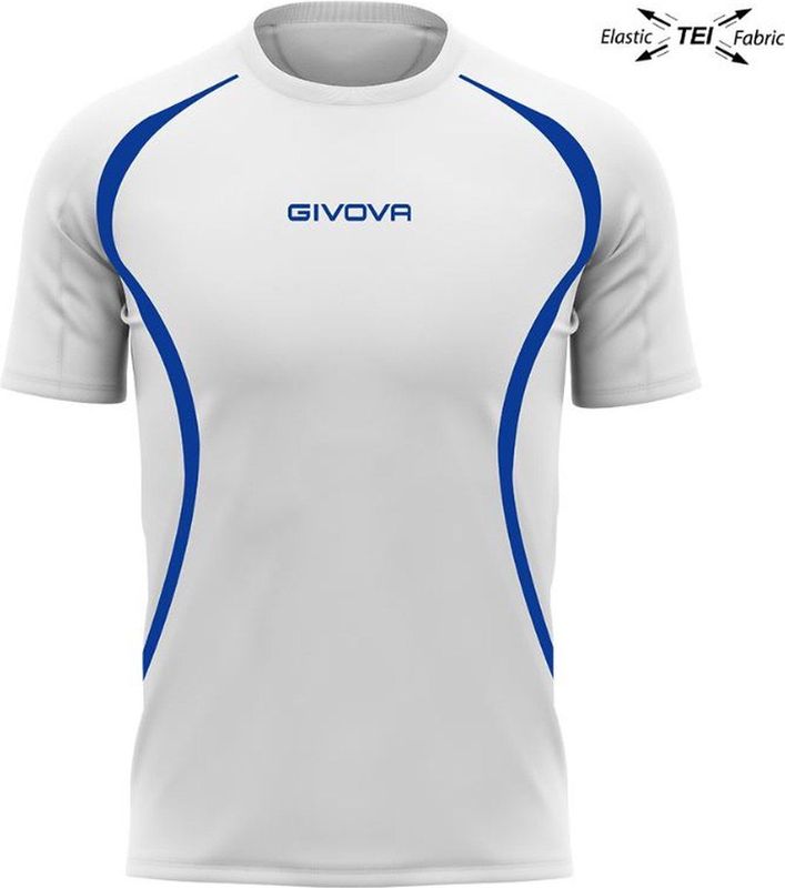 Givova - Running T-shirt - Unisex - Wit-Royal