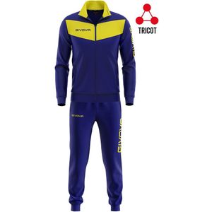 Givova Visa Sportset voor heren, meerkleurig (blauw/geel), S-M EU