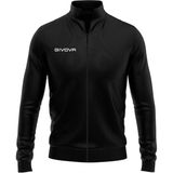 Sweater - Geborstelde Fleece - Geribde Kraag - Katoen/Polyester