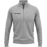 Givova - Citta New - Sweatshirt - Geborstelde Fleece Stof - Volledige Ritssluiting