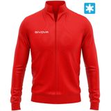 Givova - Citta New - Sweatshirt - Geborstelde Fleece Stof - Volledige Ritssluiting