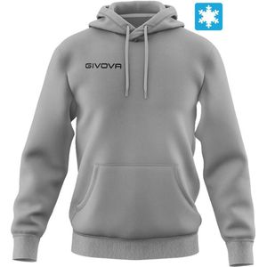 Givova grijze hoodie m - comfortabele sporttrui voor heren