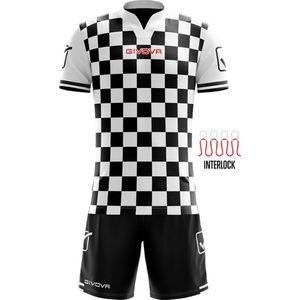 Givova - Competition - Sportset - Zwart-Wit - Hoogwaardige Polyester